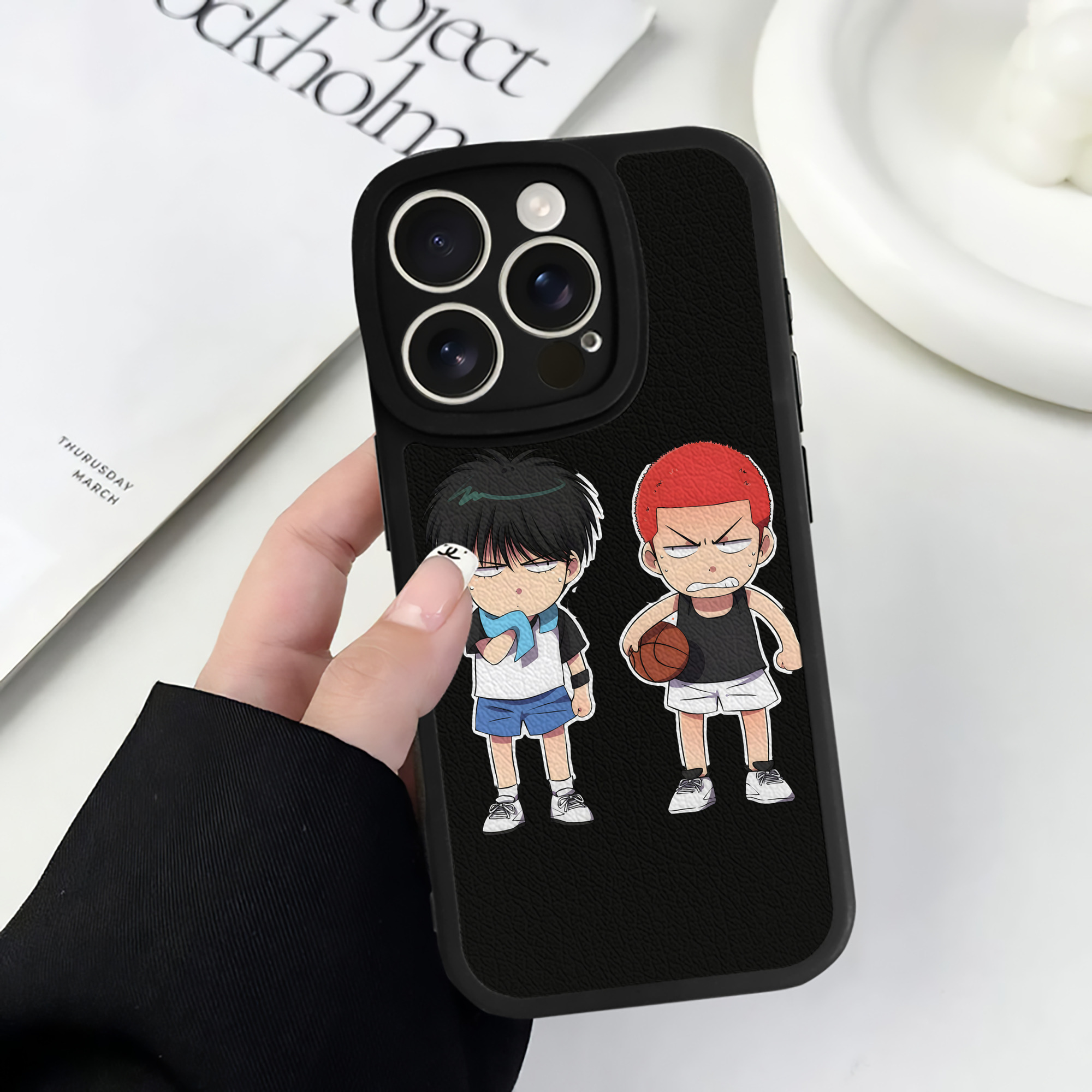 （画像用） SLAM DUNK／スラムダンク 【iPhone 16シリーズ対応】シリコンスマホケース（レザー調） 材質：シリコン